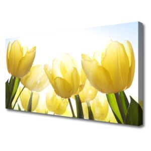 Canvas Wall art Tulips Floral Yellow