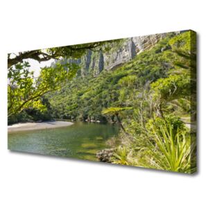 Canvas print Lake Nature Green