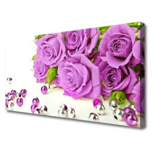 Canvas print Roses Floral Pink