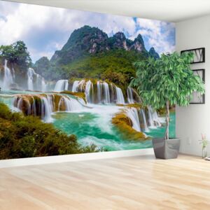 Wallpaper Ban Gioc Waterfall