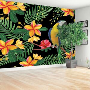 Wallpaper Ara Flowers
