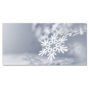 Glass Print Snowflake Christmas Decoration