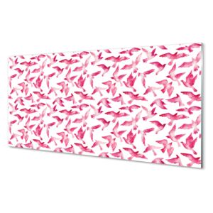 Acrylic print pink birds