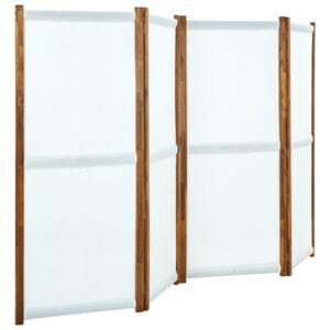 VidaXL 4-Panel Room Divider Cream White 280x170 cm