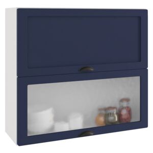 FURNITOP Upper Cabinet ADELE W80 GRF/2 SD navy blue