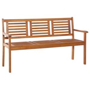 VidaXL 3-Seater Garden Bench 150 cm Solid Eucalyptus Wood