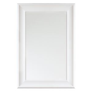 Hanging Wall Mirror White 61 x 91 cm Synthetic Material Scandinavian Inspired Minimalistic Style Beliani