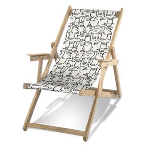 Minorque Deckchair - / With armrests by PÔDEVACHE White