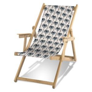 Lima Deckchair - / With armrests by PÔDEVACHE Blue