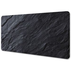 Large desk mat table protector black marble 45x90cm