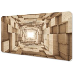Full desk pad abstract wood 45x90cm
