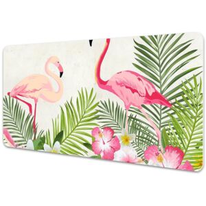 Large desk pad PVC protector two flamingos 45x90cm