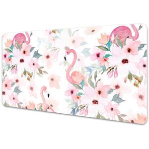 Desk pad Flamingos flowers 45x90cm