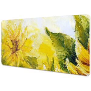 Large desk mat for children Sunflowers 45x90cm