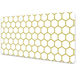 Large desk mat table protector Honeycomb 45x90cm