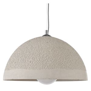 1-Light Pendant Ceiling Globe Grey Concrete Industrial Beliani