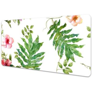 Desk pad Leaves and flowers 45x90cm