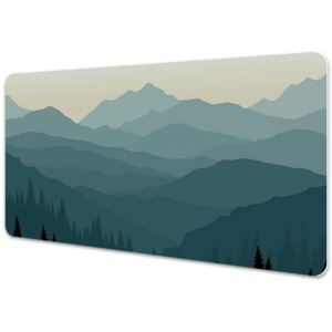 Large desk mat table protector View of the mountains 45x90cm