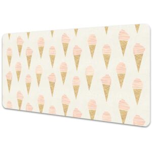 Large desk mat for children pink ice cream 45x90cm