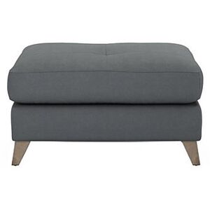 The Lounge Co. - Hermione Fabric Footstool - Grey