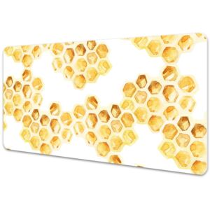 Large desk mat table protector Honeycombs 45x90cm