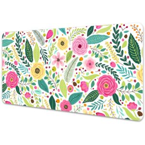 Full desk protector colorful flowers 45x90cm