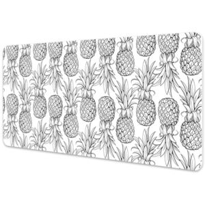 Large desk mat for children pineapples 45x90cm