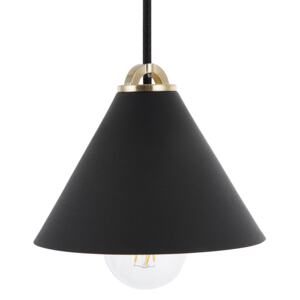 Ceiling Lamp Black Metal 162 cm Pendant Modern Beliani