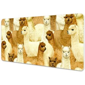 Large desk mat for children Alpacas 45x90cm