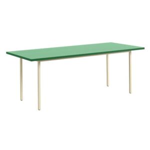 Two-Colour Rectangular table - / 200 x 90 cm - MDF Valchromat® by Hay Green