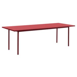 Two-Colour Rectangular table - / 240 x 90 cm - MDF Valchromat® by Hay Red