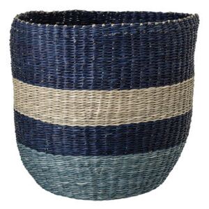 Basket - / Seagrass by Bloomingville Blue/Beige