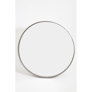 Large Round Industrial Mirror - brass