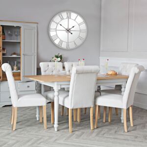 Ashbourne Grey Painted 1.4m Extending Dining Table