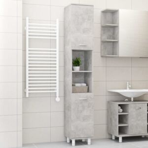 VidaXL Bathroom Cabinet Concrete Grey 30x30x179 cm Chipboard