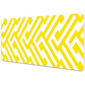 Large desk mat for children yellow bar 45x90cm
