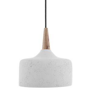 Pendant Lamp White Gypsum Modern Ceiling Light Beliani