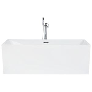 Freestanding Bath White Sanitary Acrylic Single 170 x 76 cm Rectangular Modern Style Beliani
