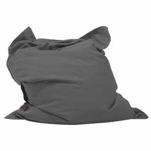 Large Bean Bag Dark Grey Lounger Zip Giant Beanbag Beliani