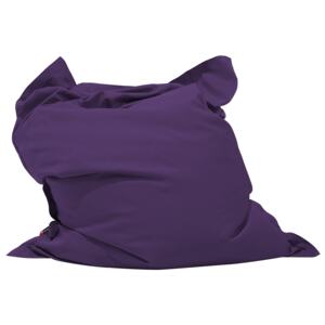Large Bean Bag Violet Lounger Zip Giant Beanbag Beliani