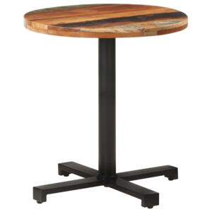VidaXL Bistro Table Round Ø70x75 cm Solid Reclaimed Wood