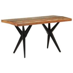 VidaXL Dining Table 140x70x76 cm Solid Reclaimed Wood