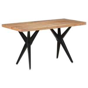 VidaXL Dining Table 140x70x76 cm Solid Acacia Wood