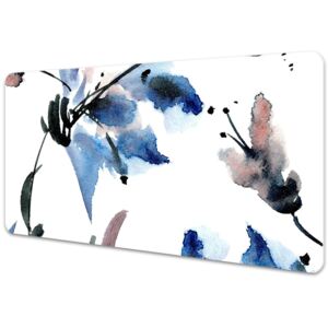 Desk pad watercolor flowers 45x90cm