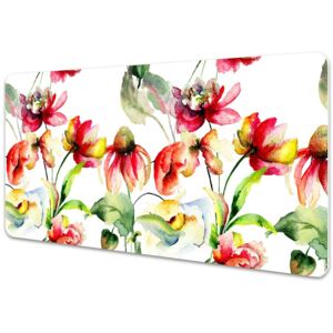 Large desk mat table protector Wild Flowers 45x90cm