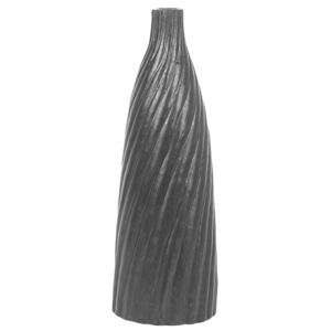 Decorative Vase Black 54 cm Ceramic Minimalist Modern Scandinavian Decor Beliani