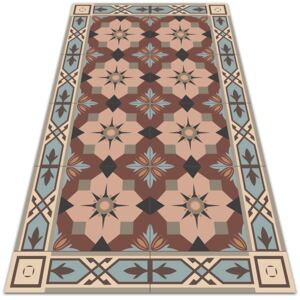 Outdoor carpet for terrace geometric tiles 60x90cm