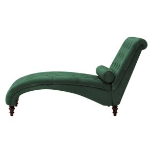 Chaise Lounge Green Velvet Chesterfield Buttoned Modern Living Room Chaise Wooden Legs Beliani