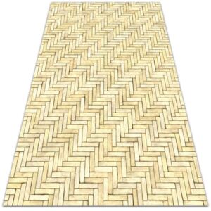Indoor vinyl PVC carpet Herringbone parquet 60x90cm