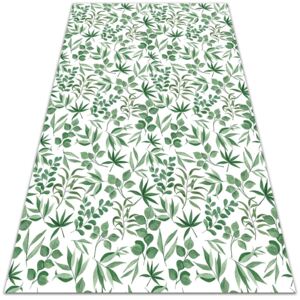 Interior PVC rug small leaves 60x90cm